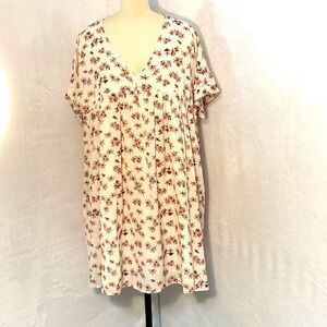 Heyson Floral Breezy Flowy XL ‎ Dress Pockets Lined Relaxed Beach Picnic NWT